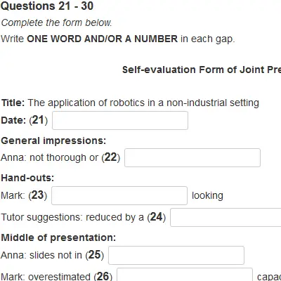 Listening Practice Test 4