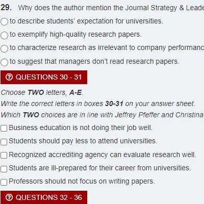 Mock Test 23.3 | Academic Reading