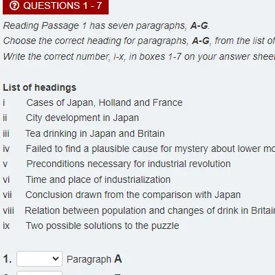 Academic Reading Test 19.1